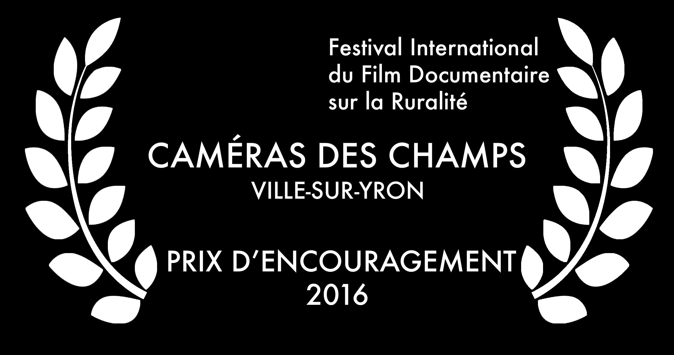 Festival International du Film Documentaire sur la Ruralité 2016 - Prix d'encouragement